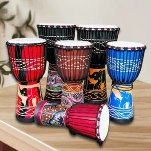Trống vỗ tay Djembe gỗ 10inch